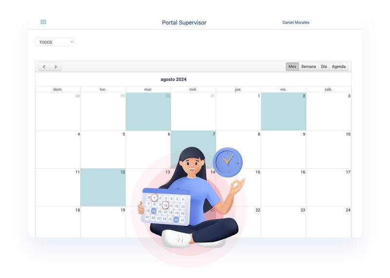 Portal Supervisor - Agenda las visitas FIELD